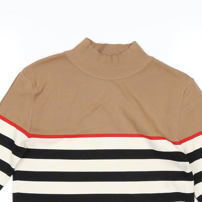 Next Womens Multicoloured Striped  Pullover Jumper Size 10