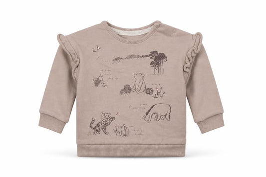 George Girls Brown   Pullover Jumper Size 6-9 Months