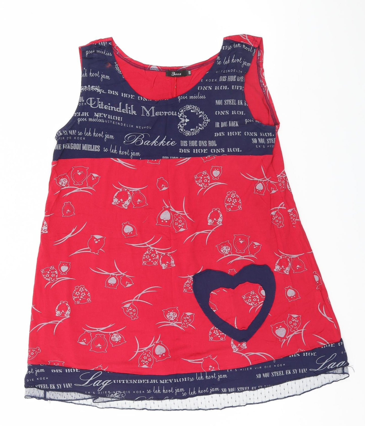 Preworn Womens Red   Basic Tank Size 2XL