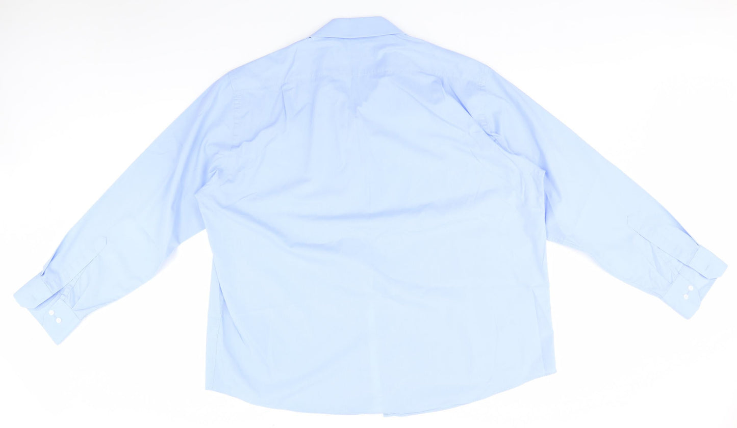 BHS Mens Blue    Button-Up Size 18