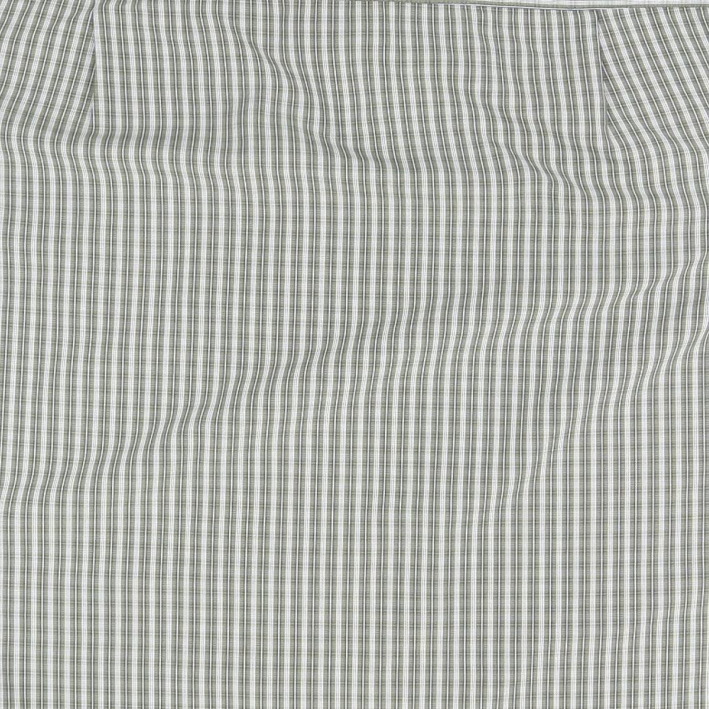 Pringle Womens Orange Plaid  Basic Button-Up Size L