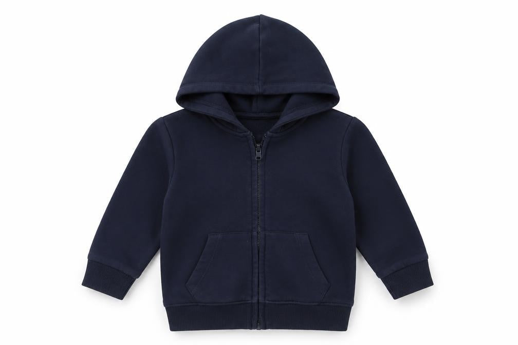 TU Boys Blue   Full Zip Hoodie Size 4 Years  - School