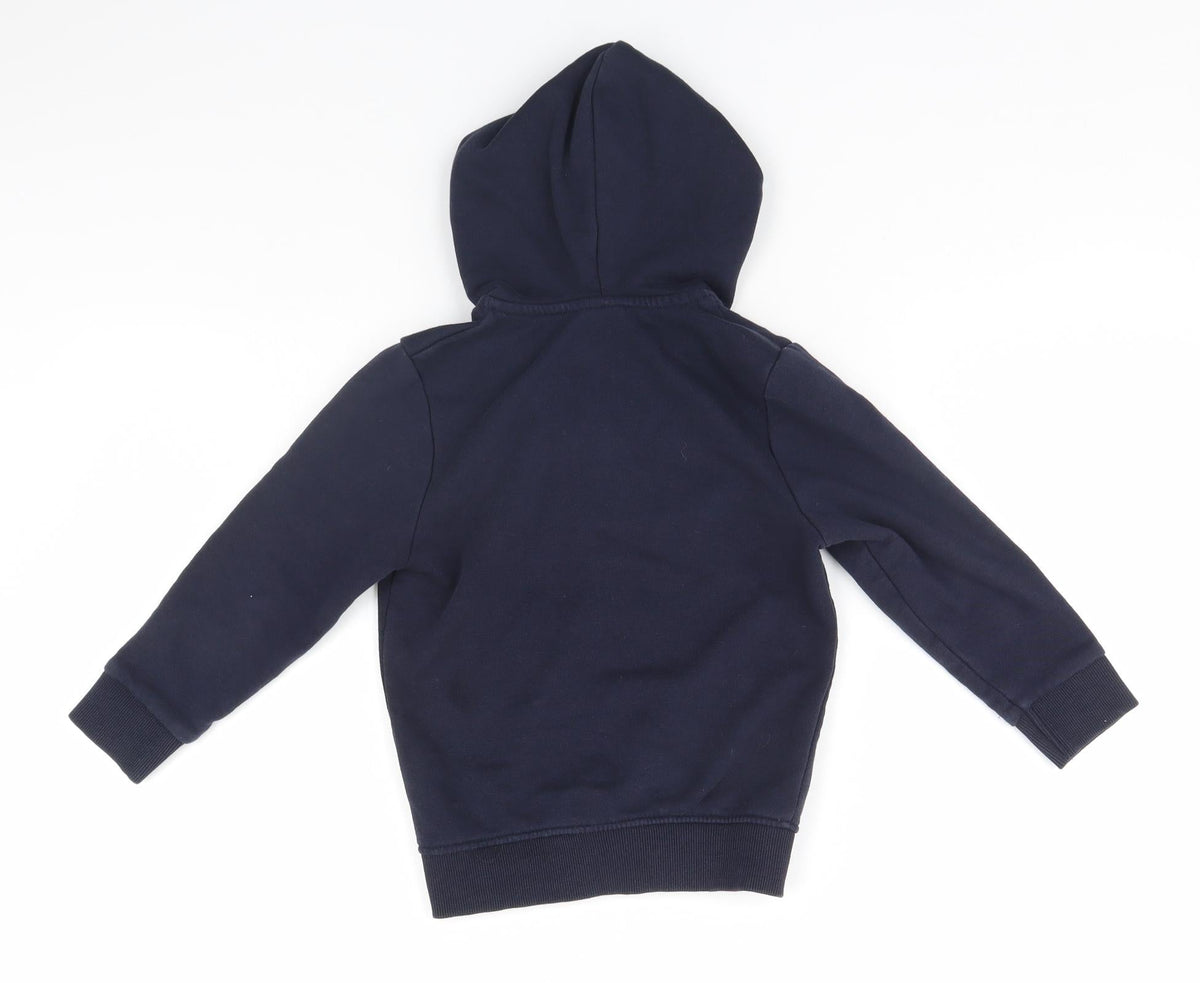 TU Boys Blue   Full Zip Hoodie Size 4 Years  - School