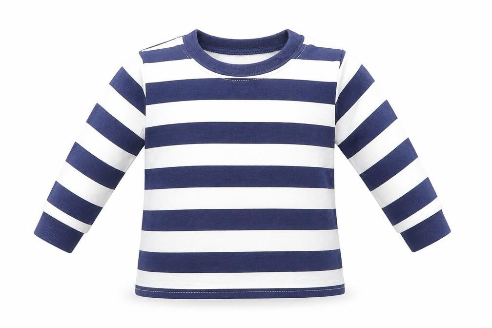 George Baby Blue Striped  Basic Polo Size 0-3 Months