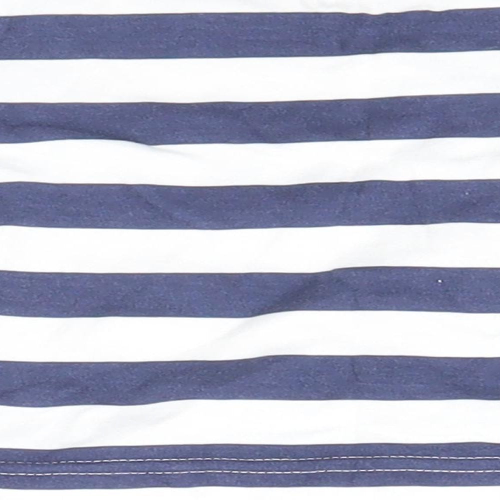 George Baby Blue Striped  Basic Polo Size 0-3 Months