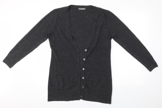 South Womens Grey   Cardigan Jumper Size 12