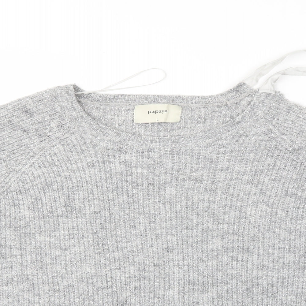 Matalan Womens Grey   Pullover Jumper Size L