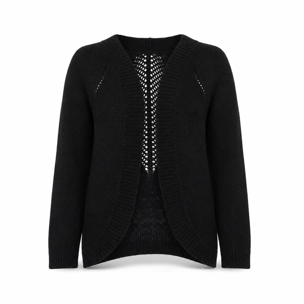 Select Womens Black  Knit Cardigan Jumper Size 8