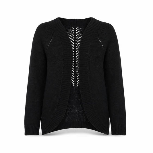 Select Womens Black  Knit Cardigan Jumper Size 8