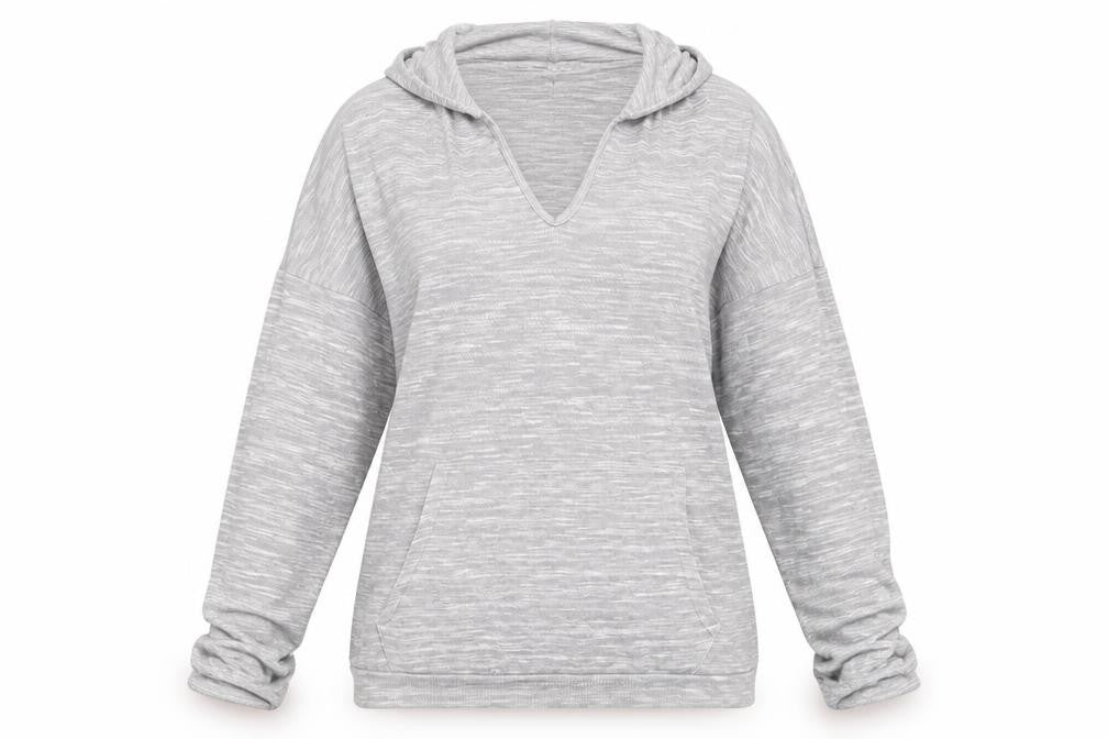 PRETTYLITTLETHING Womens Grey   Pullover Hoodie Size 8