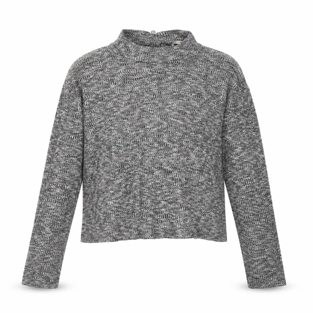 Atmosphere Womens Grey Herringbone  Basic Blouse Size 14