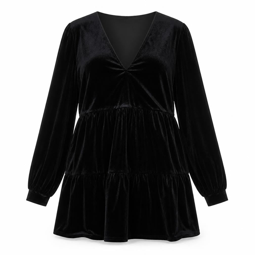 Divided Womens Black  Velour Mini  Size S