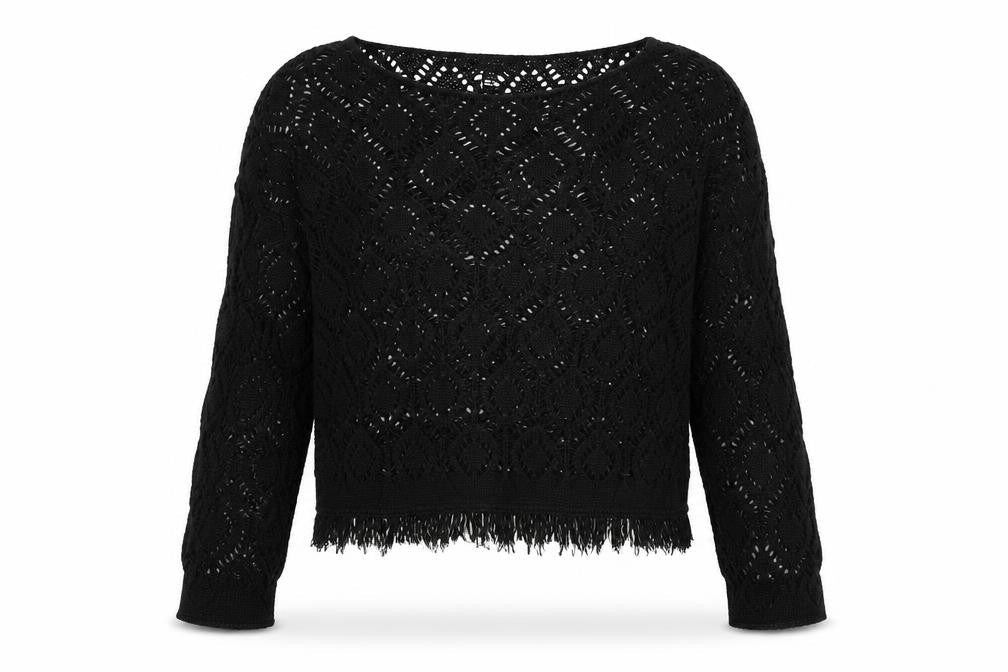 Simply Be Womens Black  Knit Pullover Jumper Size 16