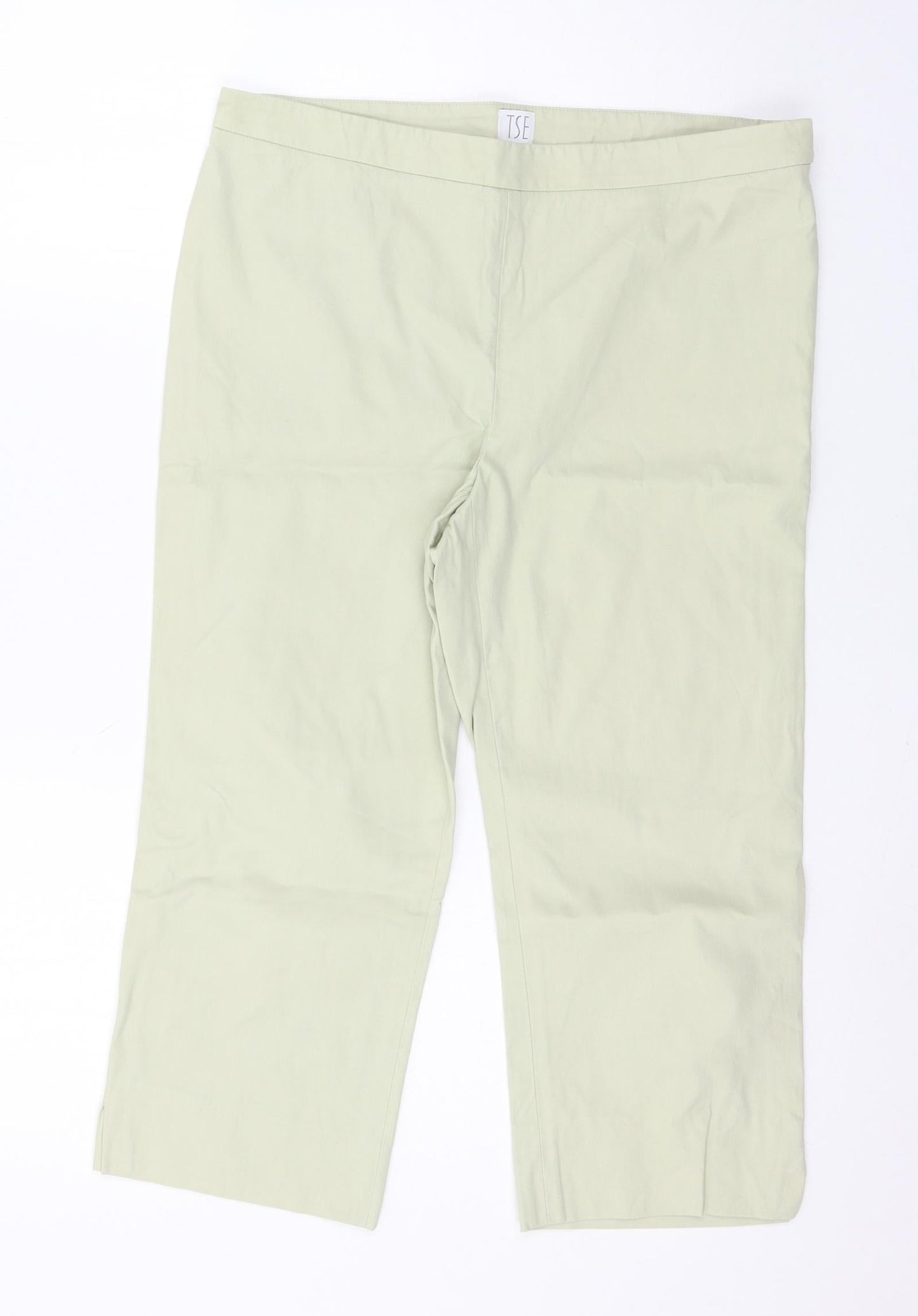 TSE Womens Ivory   Cropped Trousers Size 8 L20 in