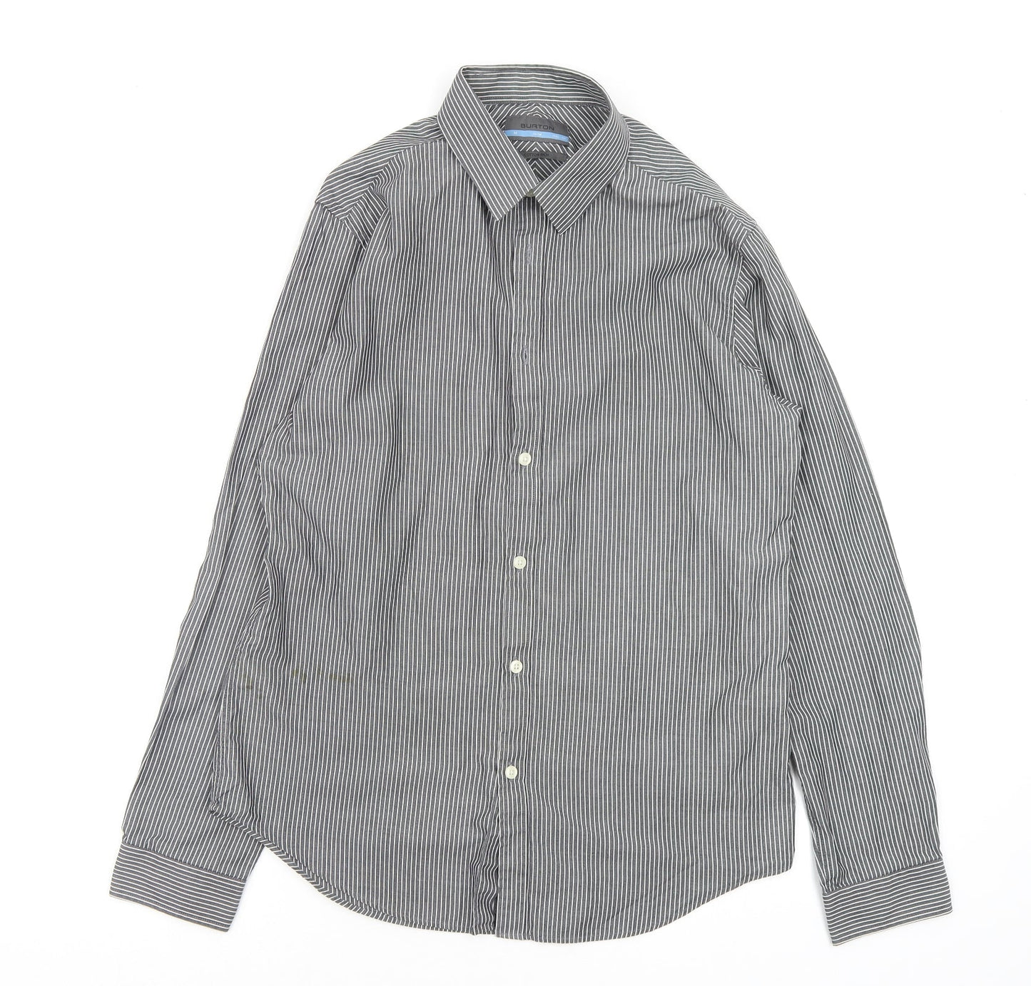 Burton Mens Multicoloured Striped   Button-Up Size M