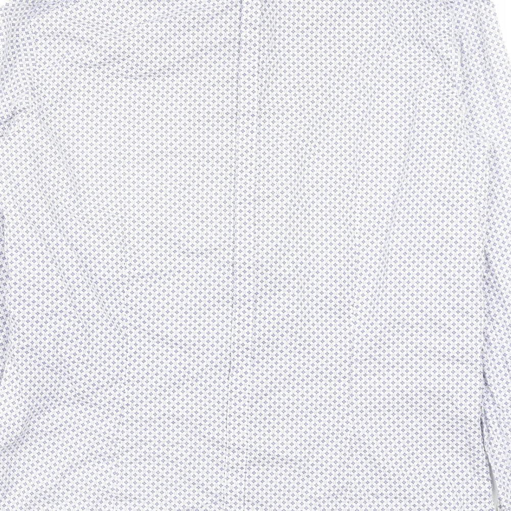 Politix Mens Multicoloured Geometric   Button-Up Size L