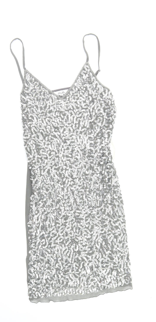Stella Womens Grey   Fit & Flare  Size S