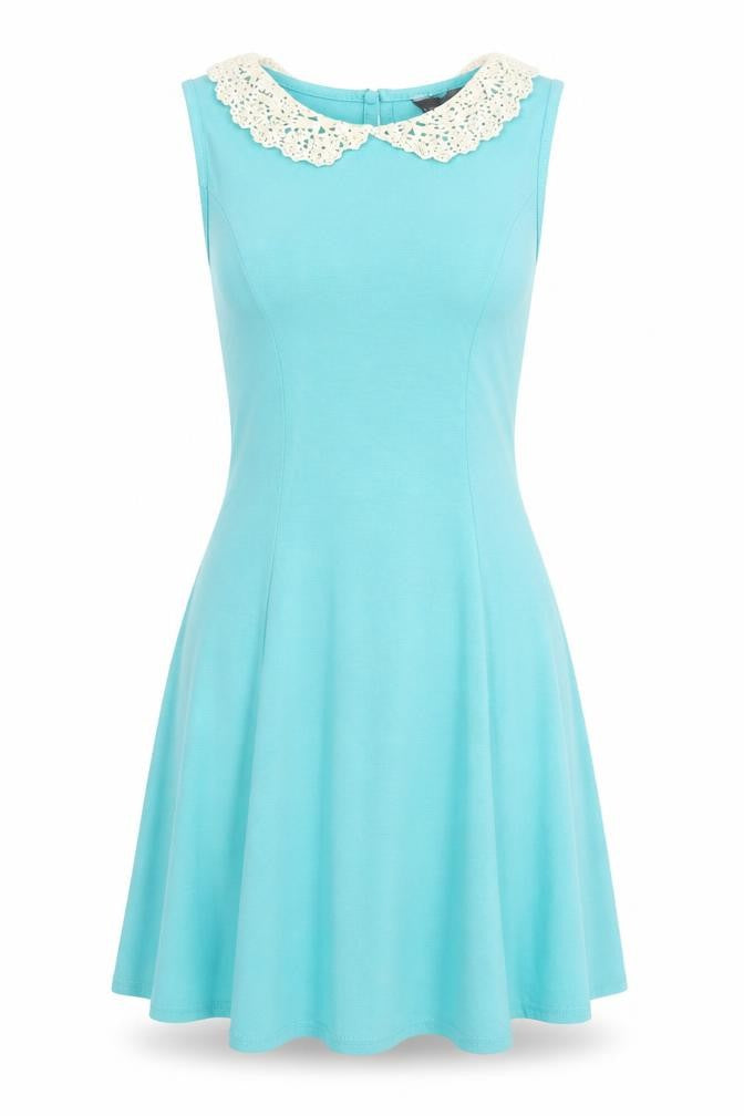 New Look Womens Blue   Fit & Flare  Size 8