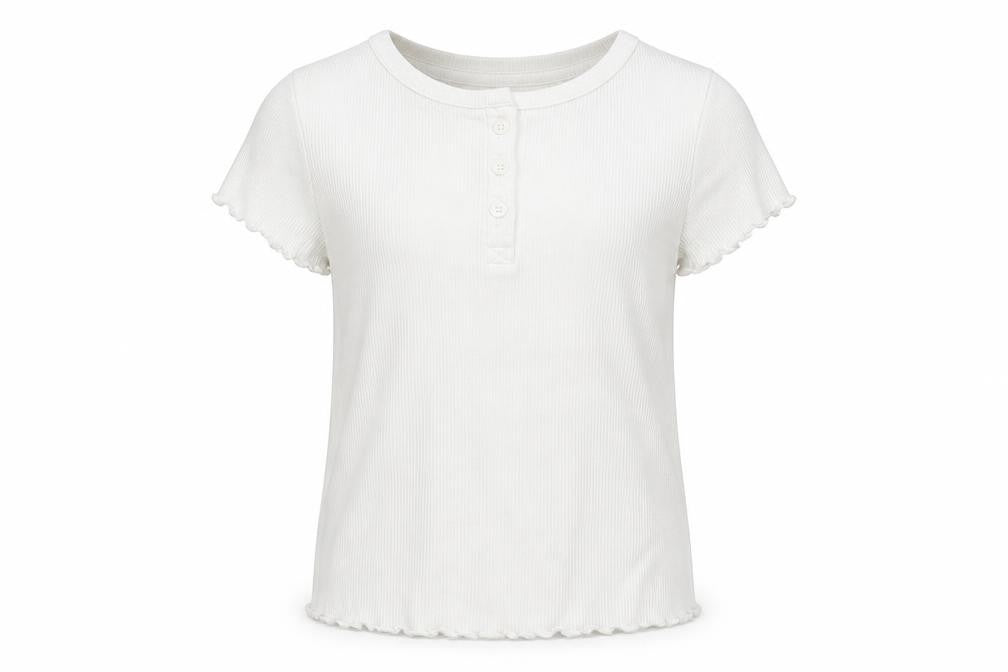 NEXT Girls White   Basic T-Shirt Size 6 Years