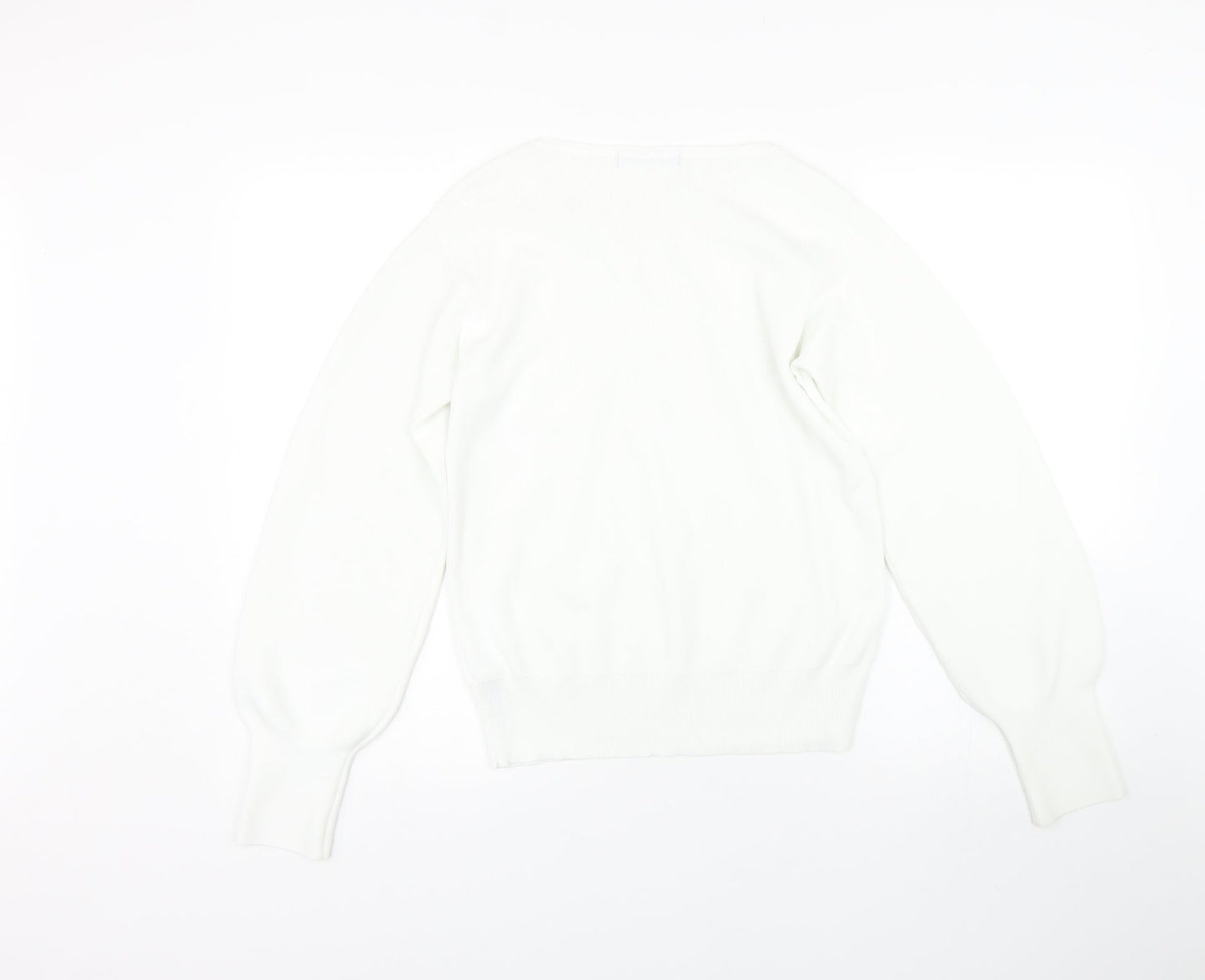 M&S Womens White   Pullover Jumper Size 12