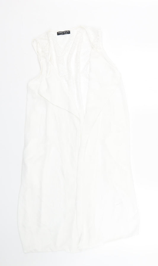 Select Womens White   Kimono Blouse Size 12