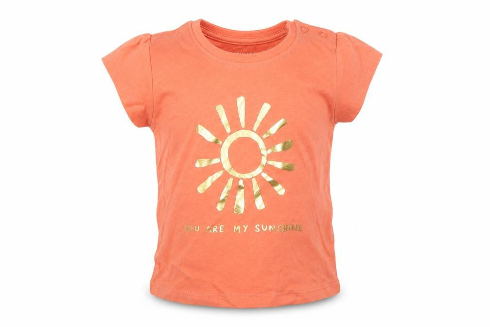 Primark Girls Orange   Basic T-Shirt Size 6-9 Months