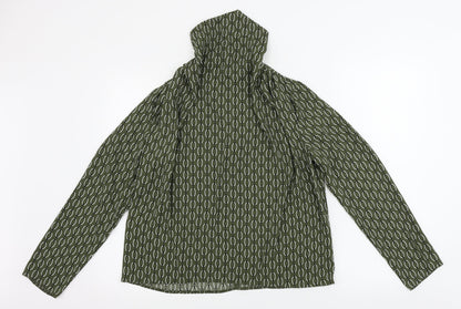 Primark Womens Green Geometric  Basic Blouse Size 10