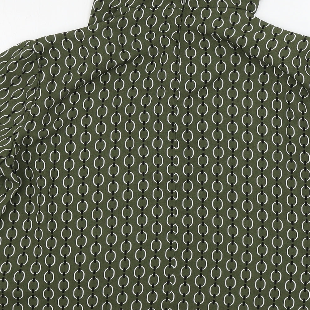 Primark  Womens Green Geometric  Basic Blouse Size 10