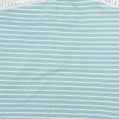 Preloved Primark   Womens Blue Striped  Basic T-Shirt Size XL - Label