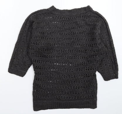 Select Womens Grey  Knit Pullover Jumper Size 10