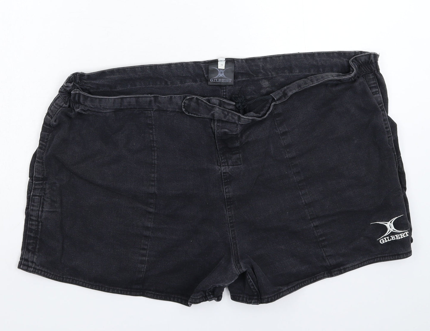 Gilbert Womens Black  Denim Hot Pants Shorts Size 44 in