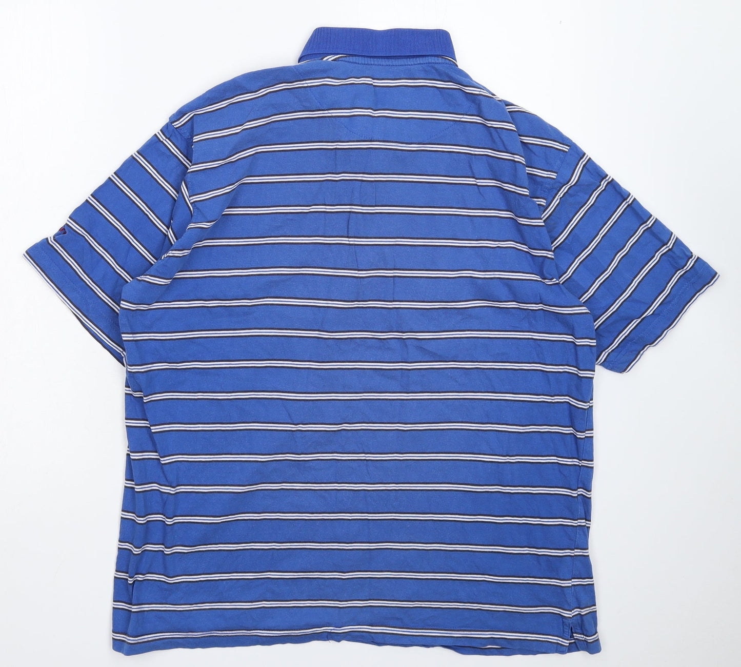 Backwing Mens Blue Striped   Polo Size XL