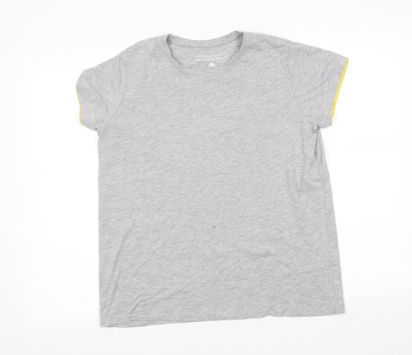 Preworn Womens Grey Solid  Top Pyjama Top Size M