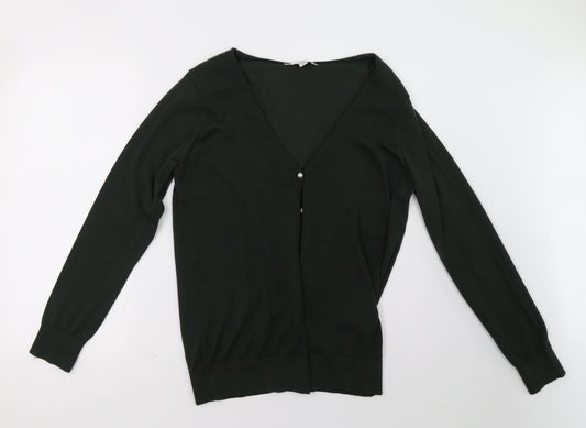 Dorothy Perkins Womens Green  Knit Cardigan Jumper Size 14