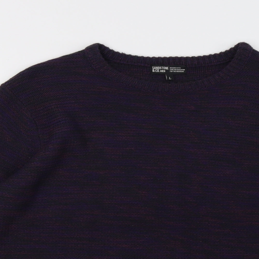 sandstones Mens Purple   Pullover Sweatshirt Size L