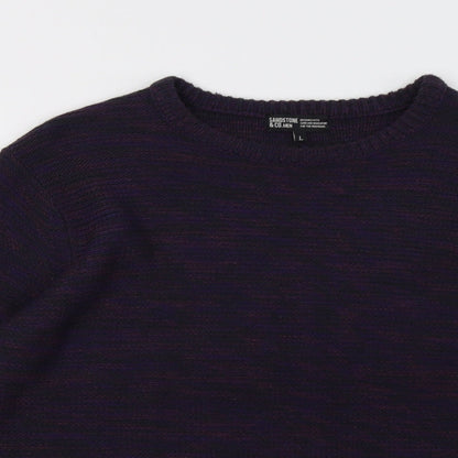 sandstones Mens Purple   Pullover Sweatshirt Size L