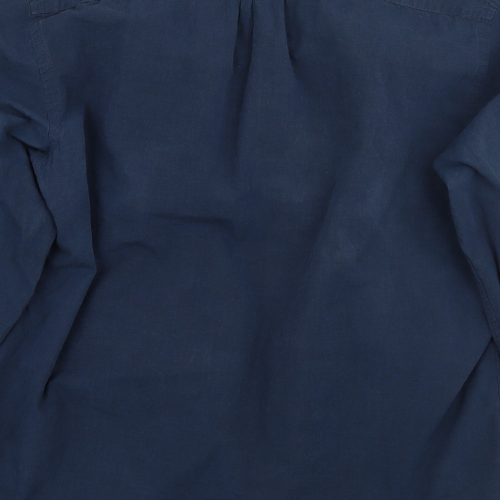 H&M Mens Blue    Button-Up Size M