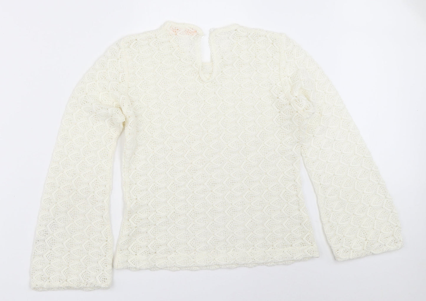 Brettles Womens Ivory   Basic Blouse Size 36