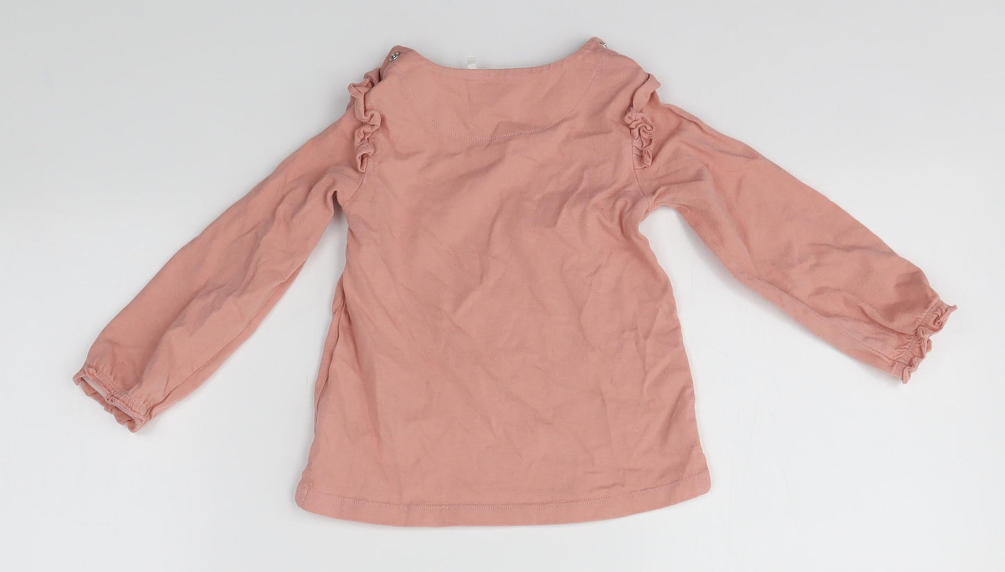 M&S Baby Pink   Basic T-Shirt Size 18-24 Months