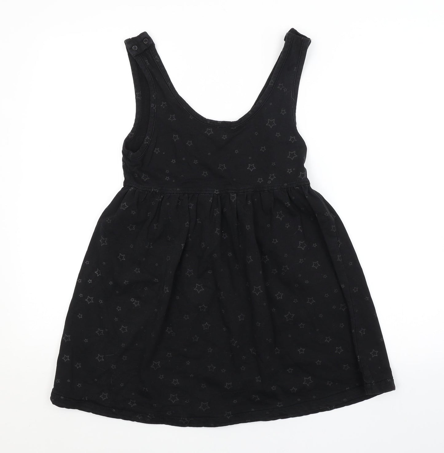 Preworn Womens Black Argyle/Diamond  Basic Blouse Size 10