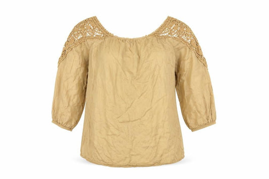 ANYPLACE Womens Gold   Basic T-Shirt Size M