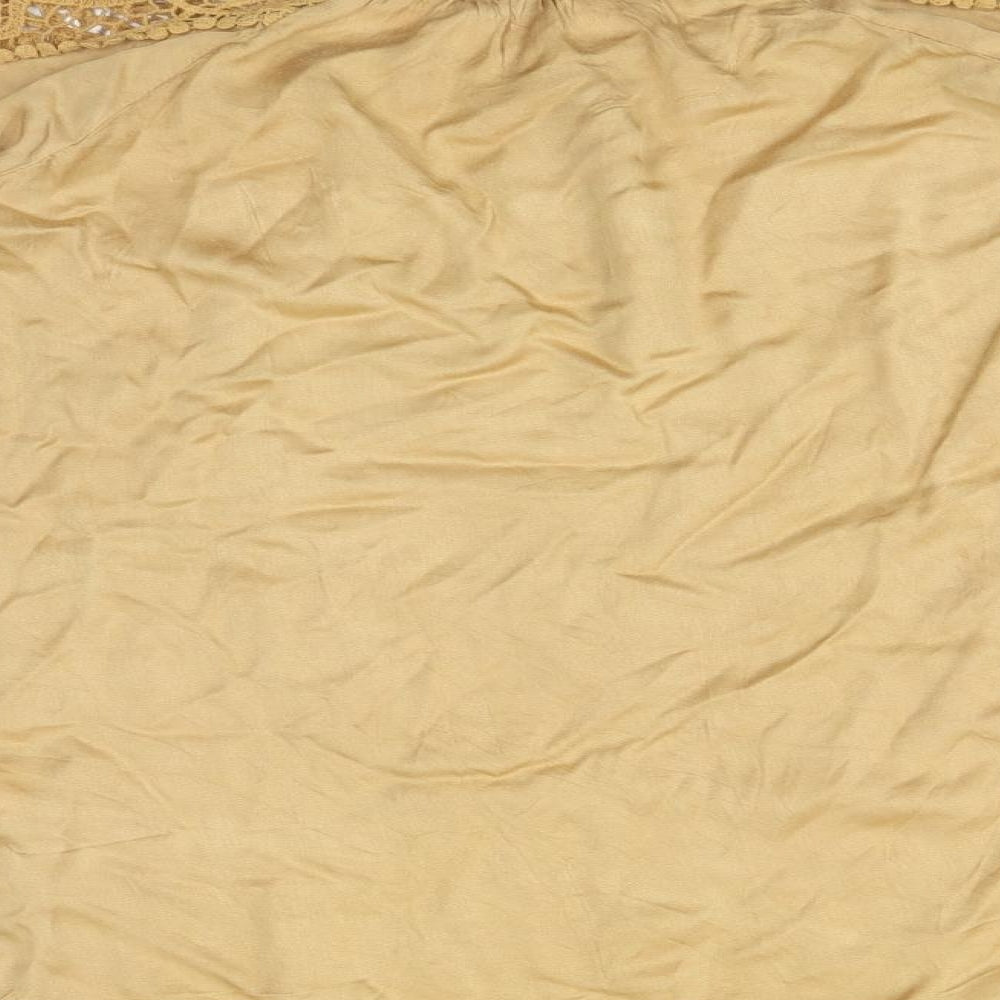 ANYPLACE Womens Gold   Basic T-Shirt Size M