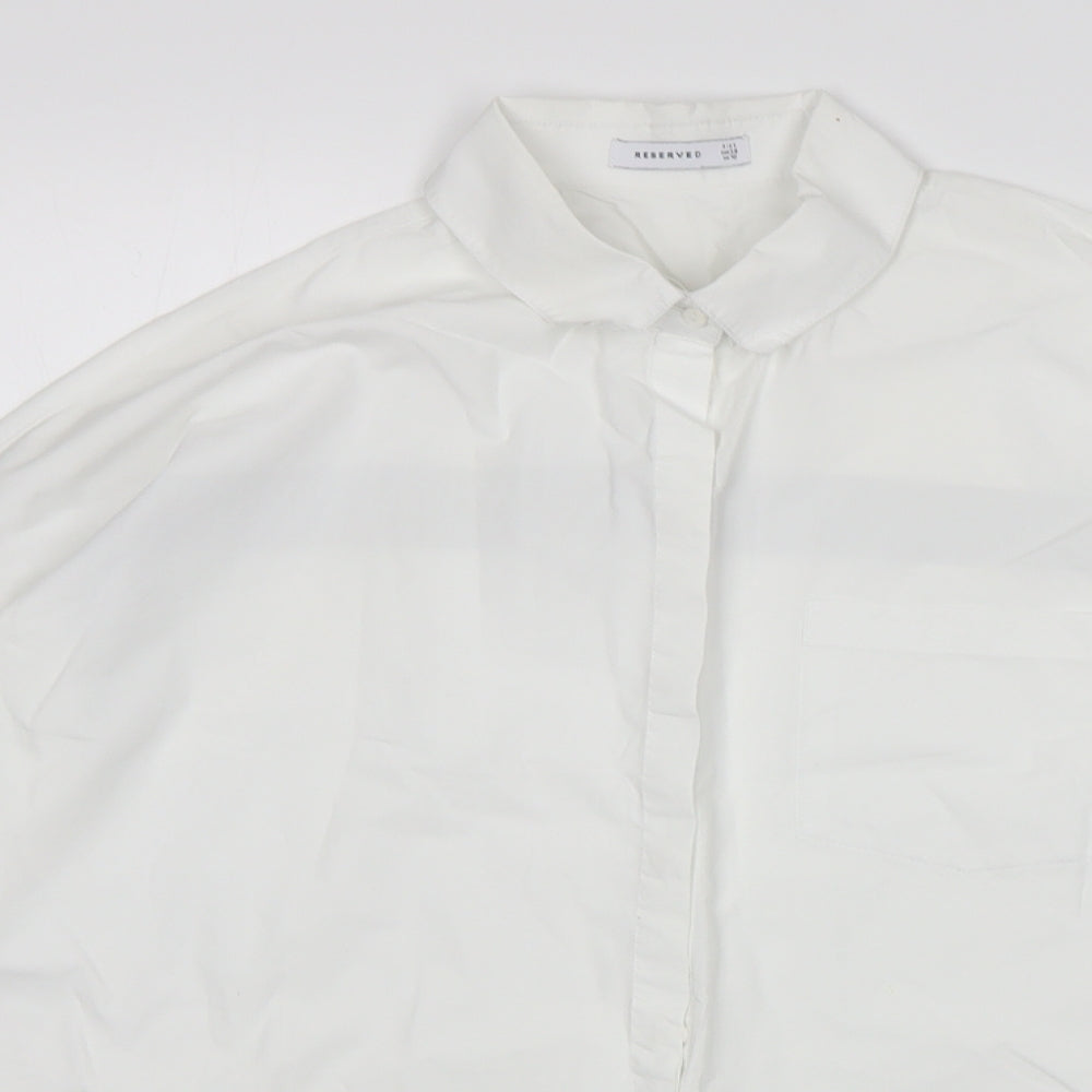 RESERVED Womens White   Basic Button-Up Size 10