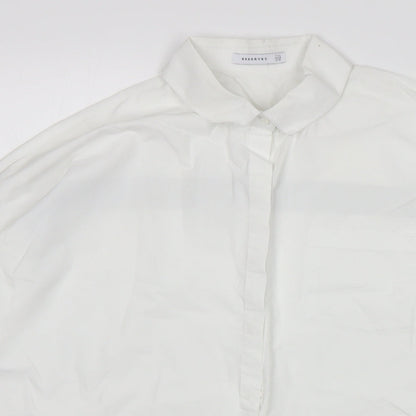 Preloved RESERVED Womens White   Basic Button-Up Size 10 - Detail