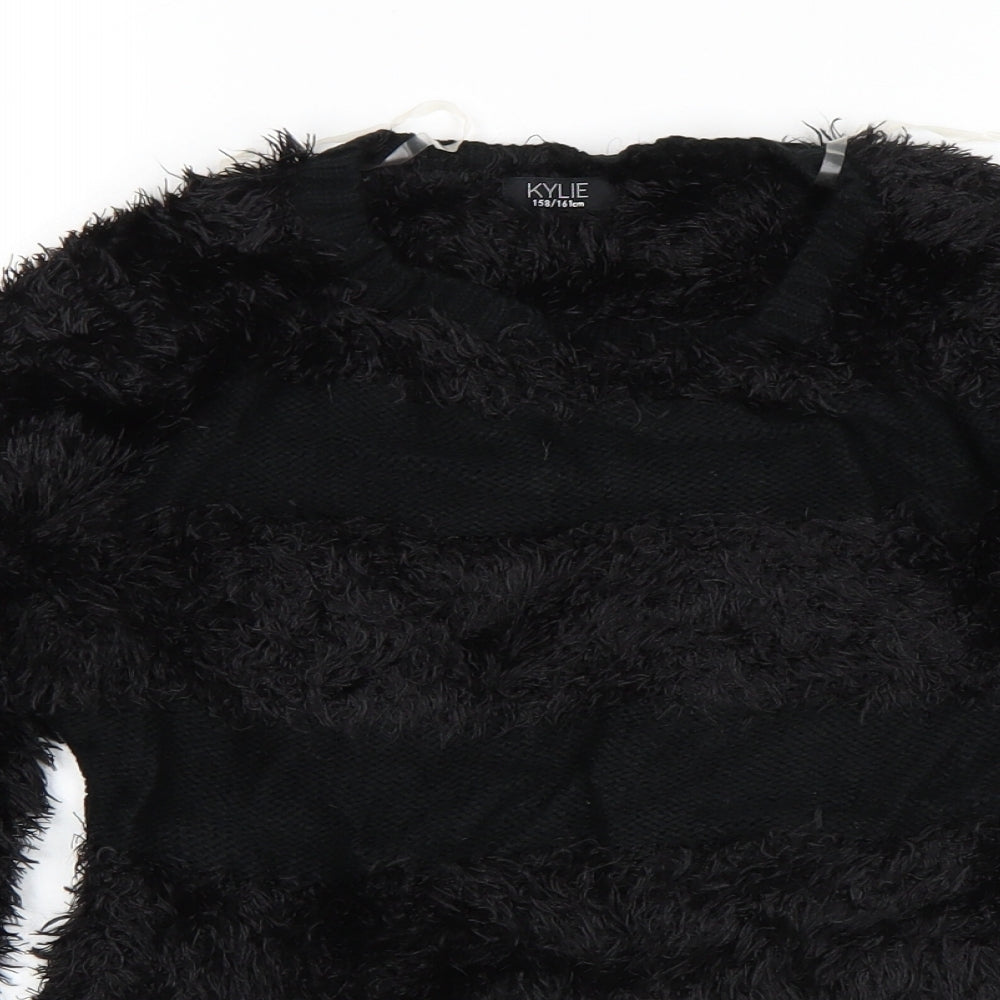 M&Co Girls Black   Pullover Jumper Size 13 Years