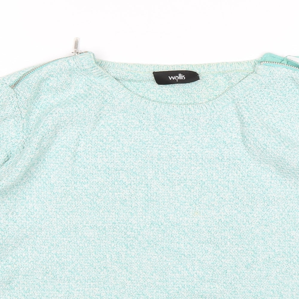 Wallis Womens Green   Pullover Jumper Size S