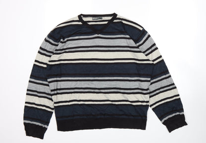 Brooker Womens Multicoloured Striped  Pullover Jumper Size XL