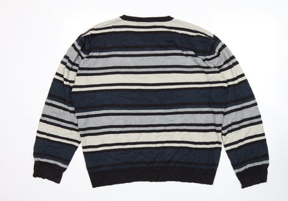 Brooker Womens Multicoloured Striped  Pullover Jumper Size XL