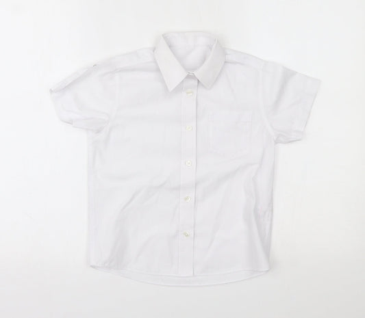Matalan Boys White   Basic Button-Up Size 8 Years
