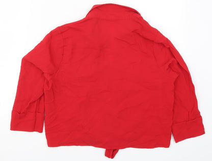 Preloved Select Womens Red   Basic Blouse Size 12 - Back